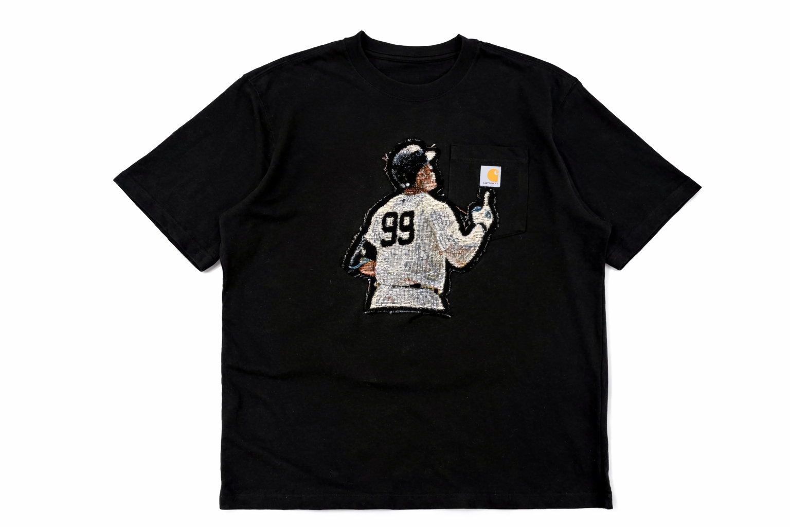Aaron Judge Carhartt Tee – Handmade Woven Tapestry | Made to Order